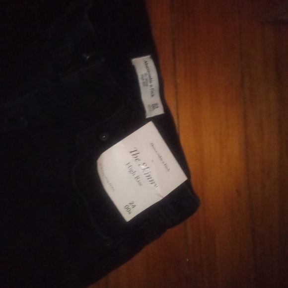 A+F 24 skinny high rise button high waisted dark wash - Picture 3 of 3